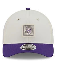 New Era Men's Cream/Purple Minnesota Vikings 2026 Nfl Training Camp 9FORTY Adjustable Hat