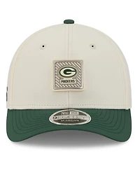 New Era Men's Cream/Green Bay Packers 2026 Nfl Training Camp 9FORTY Adjustable Hat