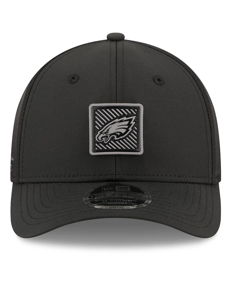 New Era Men's Black Philadelphia Eagles 2026 Nfl Training Camp 9FORTY Adjustable Hat