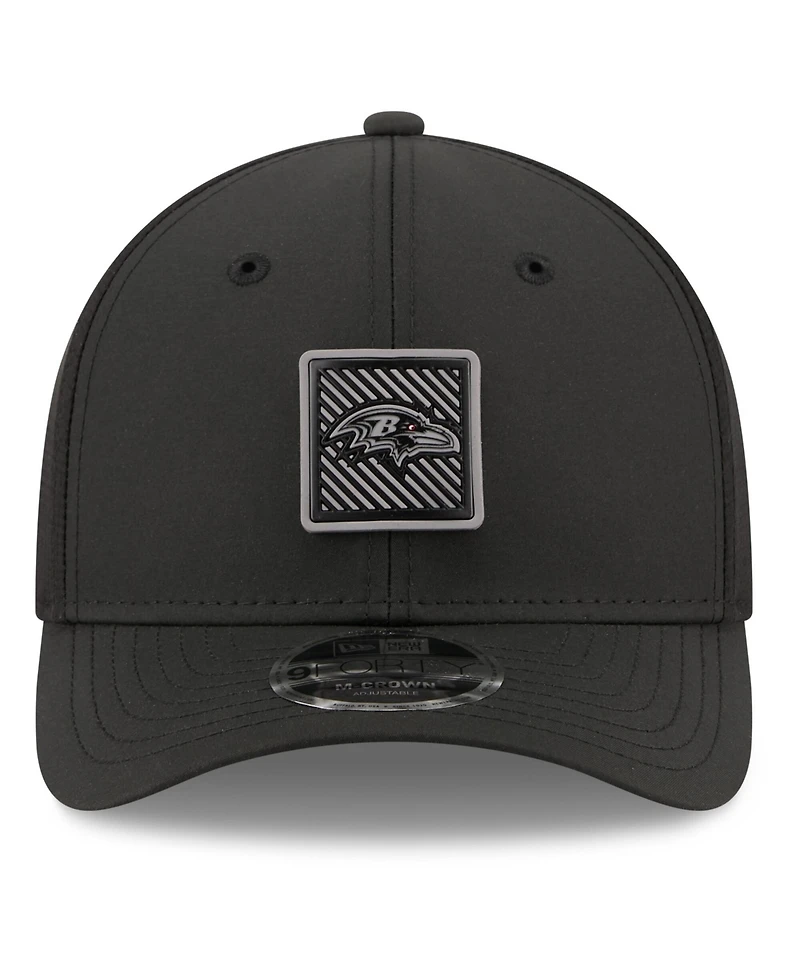 New Era Men's Black Baltimore Ravens 2026 Nfl Training Camp 9FORTY Adjustable Hat