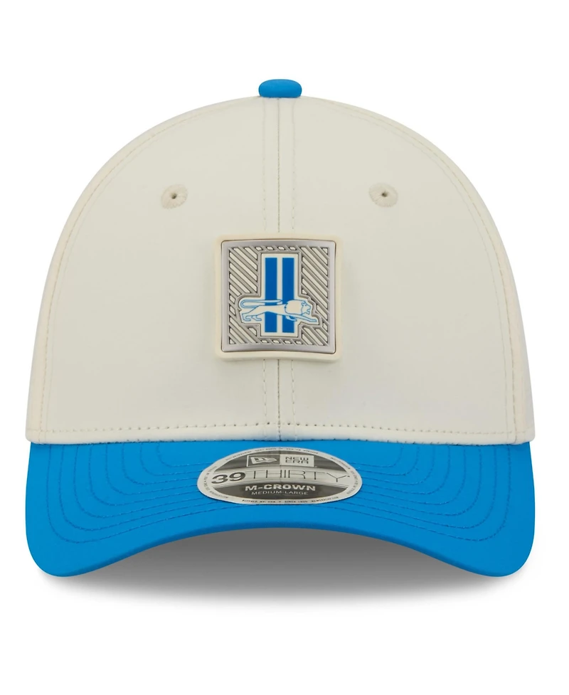New Era Men's Cream/Blue Detroit Lions 2026 Nfl Training Camp 39THIRTY Flex Hat