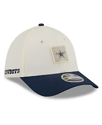 New Era Men's Cream/Navy Dallas Cowboys 2026 Nfl Training Camp 39THIRTY Flex Hat