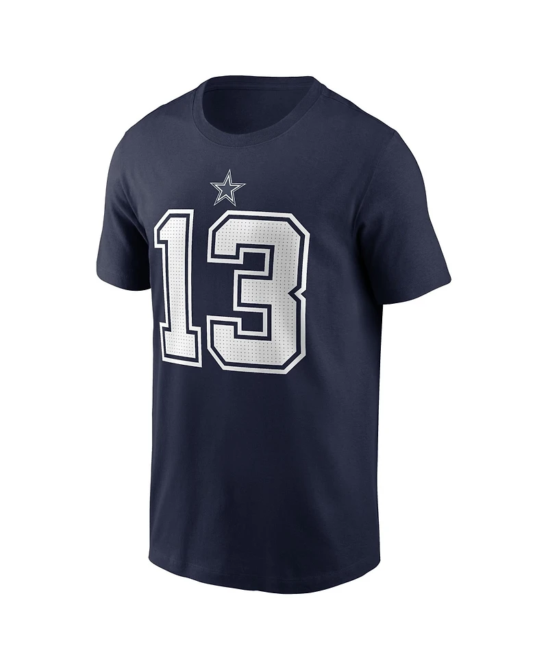 Nike Men's Caleb Downs Navy Dallas Cowboys Name & Number T-Shirt