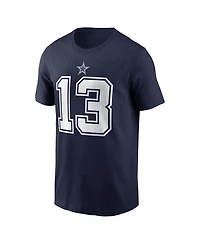 Nike Men's Caleb Downs Navy Dallas Cowboys Name & Number T-Shirt