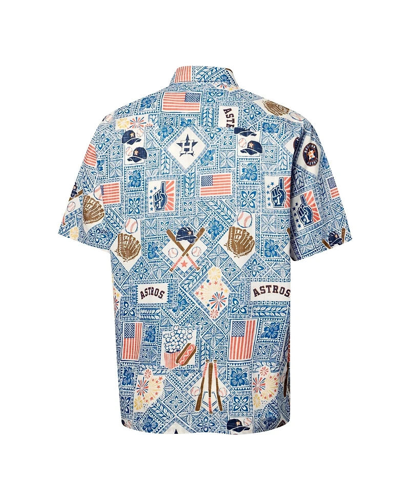 Reyn Spooner Men's Blue Houston Astros Americana Button-Up Shirt