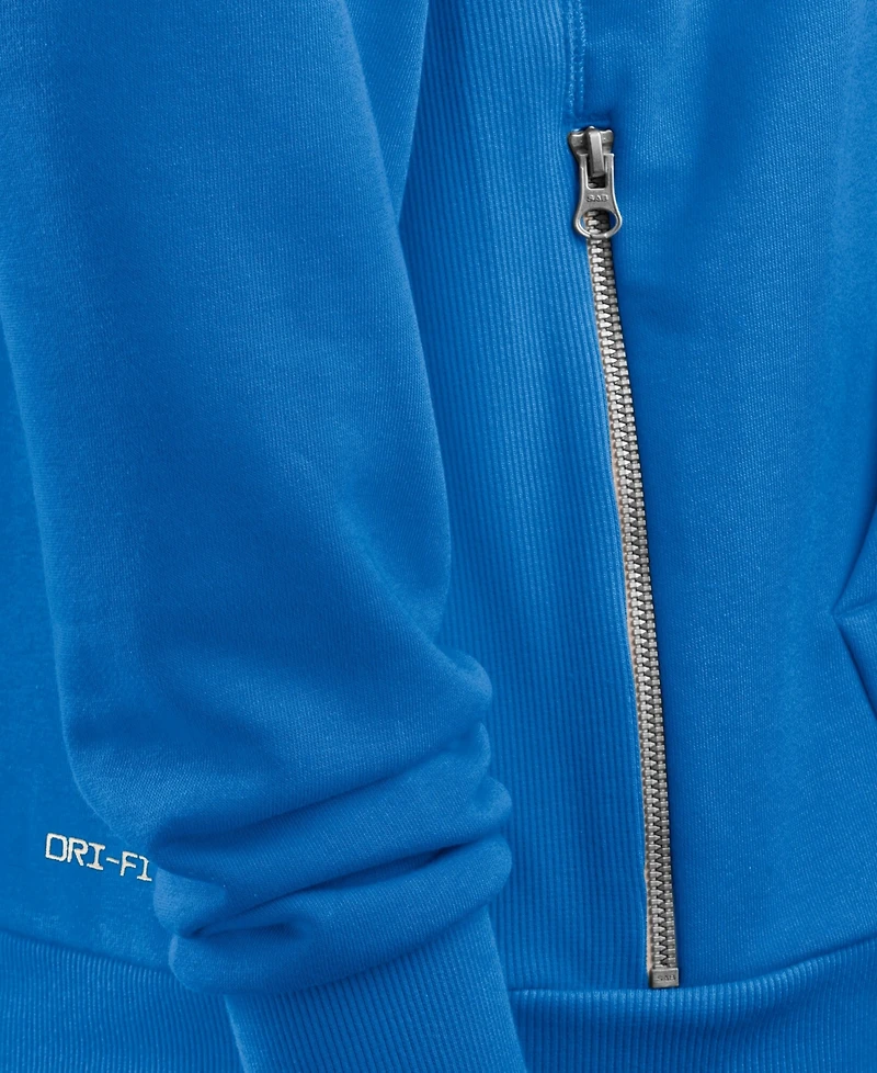 Nike Men's Blue Detroit Lions Alt Sideline Standard Issue Dri-fit Hoodie