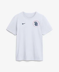 Nike Men's White San Diego Padres Celebrating America's 250th Logo T-Shirt
