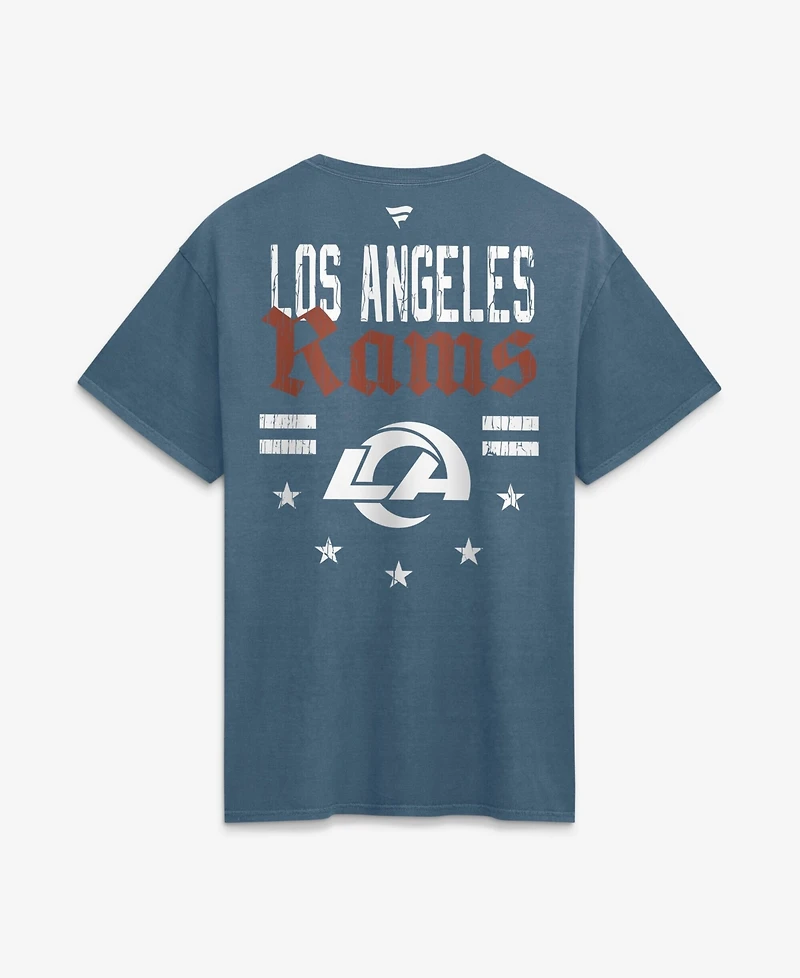 Fanatics Men's Blue Los Angeles Rams Washed Americana T-Shirt