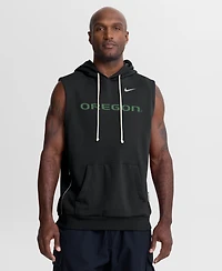 Nike Men's Black Oregon Ducks 2026 Sideline Sleeveless Dri-fit Hoodie