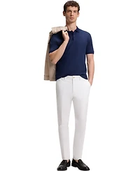 Boss by Hugo Men's Cotton-Silk Jacquard Regular-Fit Polo