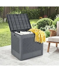 Gouun 25 Gallon Outdoor Storage Deck Box with Lockable Lid