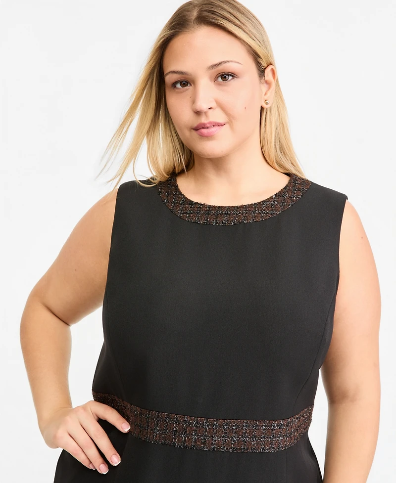 Kasper Plus Sleeveless Sheath Dress