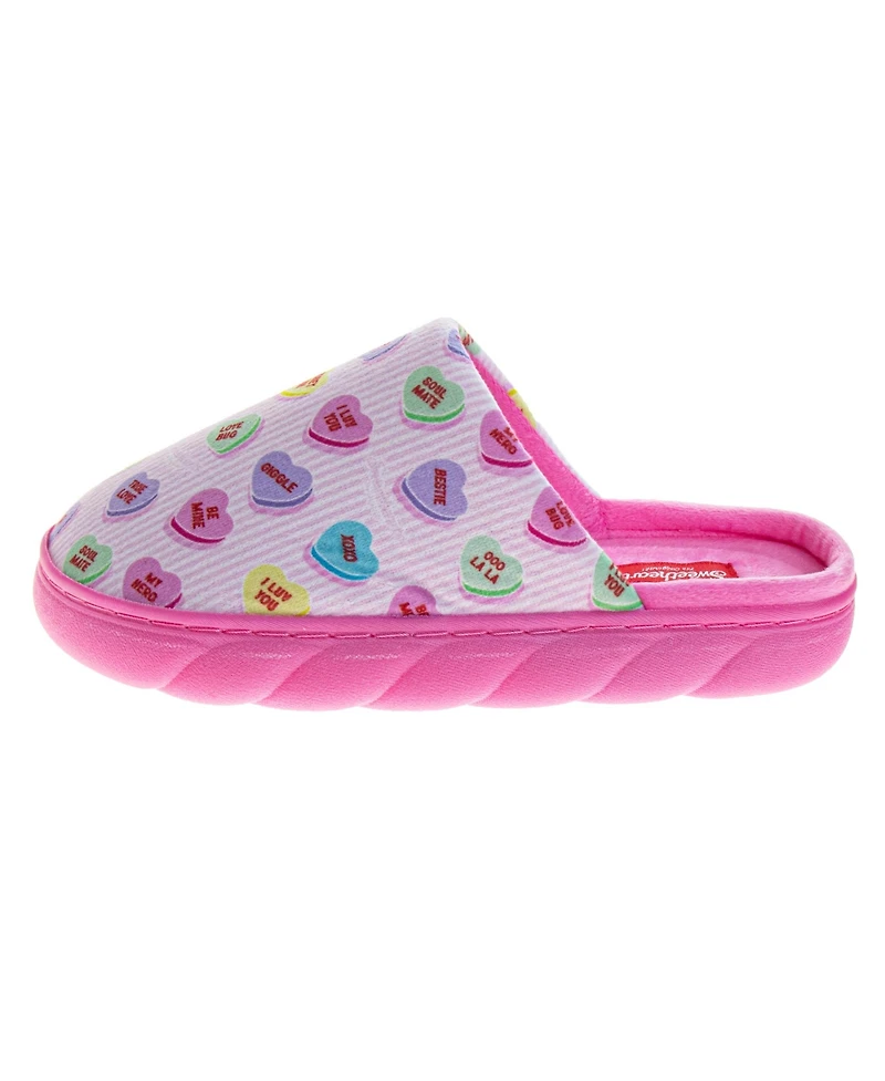 SweetHearts Women's Ladies' Conversation Heart Comfort Slippers
