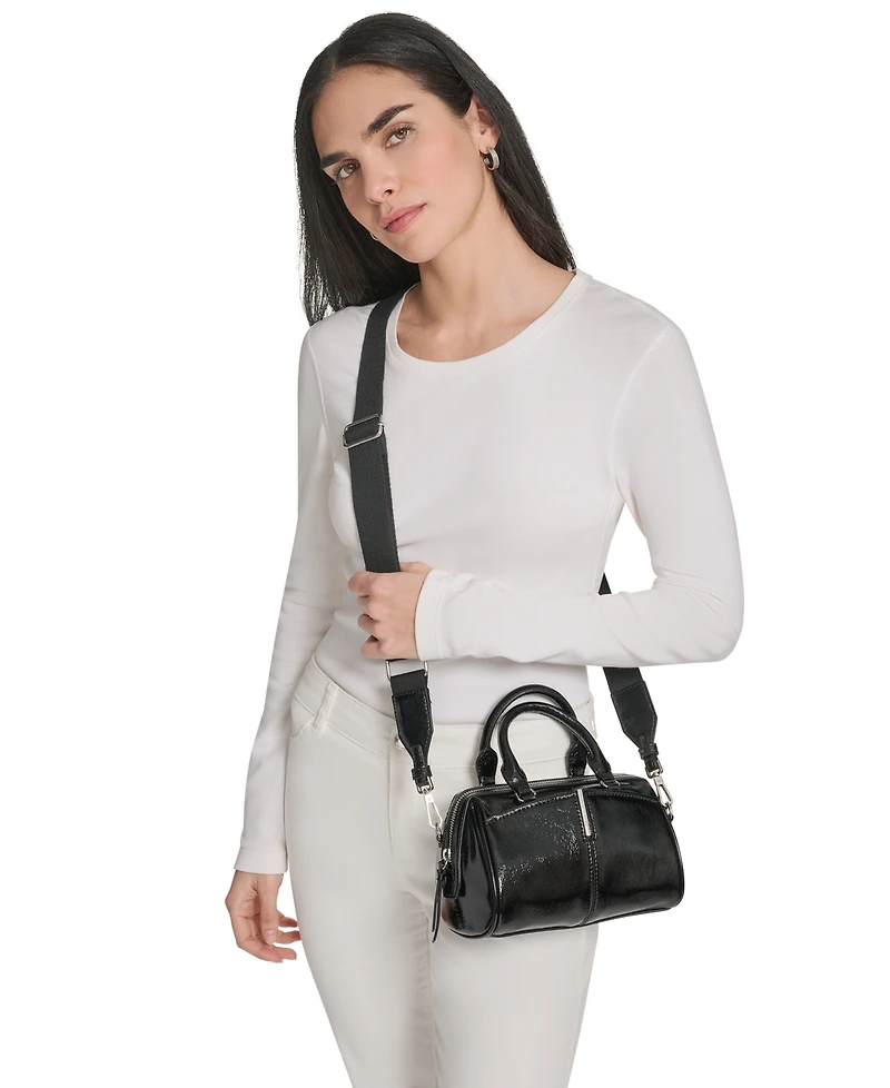 Calvin Klein Genevieve Patent Mini Crossbody Handbag