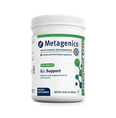 Metagenics G.i. Support, Gastric Mucosa Support, Gluten Free, Non Gmo Antioxidant Supplement, Supports Digestive Health, Gut 14.81 Ounce Powder