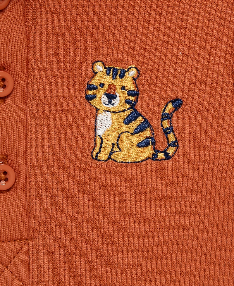 Little Me Baby Boys' Tiger Long-Sleeve Bodysuit and Pants, 2-Piece Set