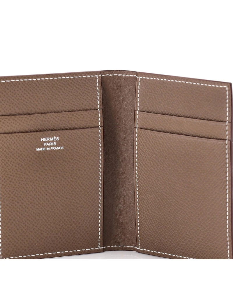 Pre-Owned HERMES MC2 Euclide Card Holder Case Leather