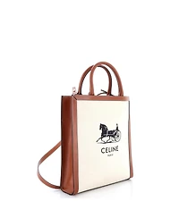 Pre-Owned Celine Small Sulky Vertical Cabas Tote Canvas with Leather