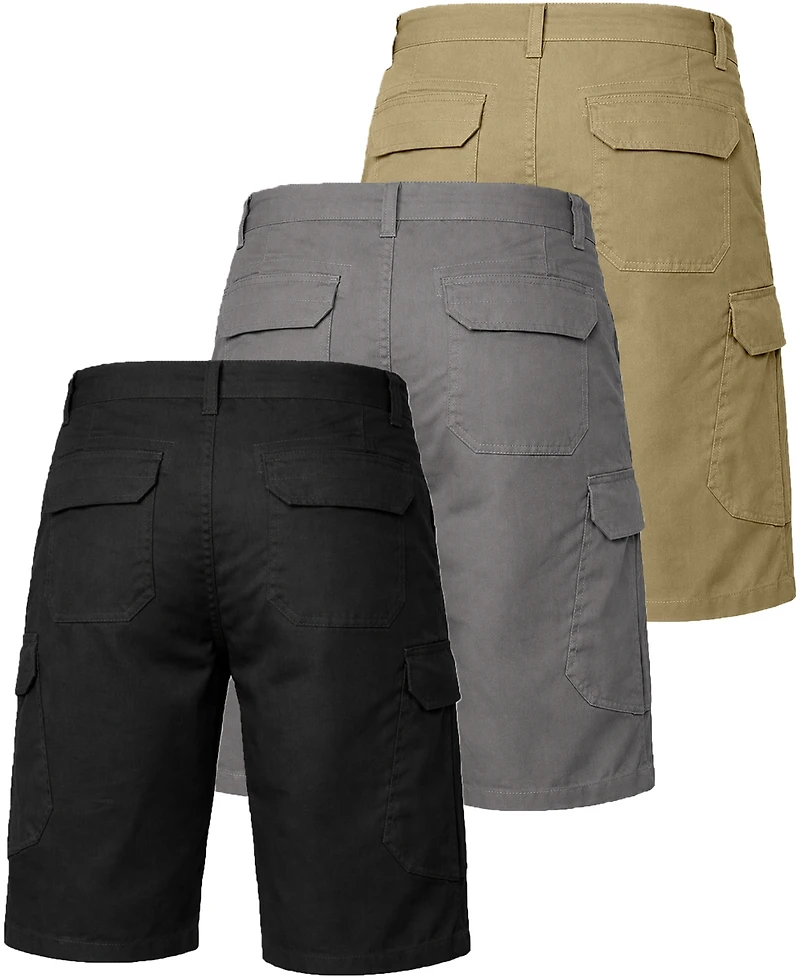 Blu Rock Men's Cotton Flex Stretch Cargo Shorts