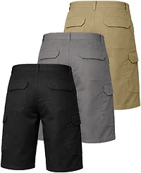 Blu Rock Men's Cotton Flex Stretch Cargo Shorts