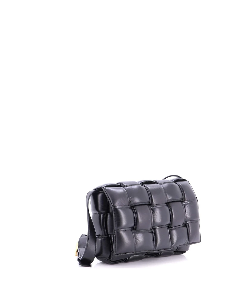 Pre-Owned Bottega Veneta Cassette Crossbody Bag Padded Maxi Intrecciato Leather