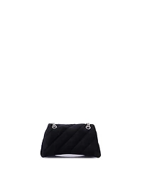 Pre-Owned Balenciaga Small Crush Chain Flap Bag Quilted Velvet