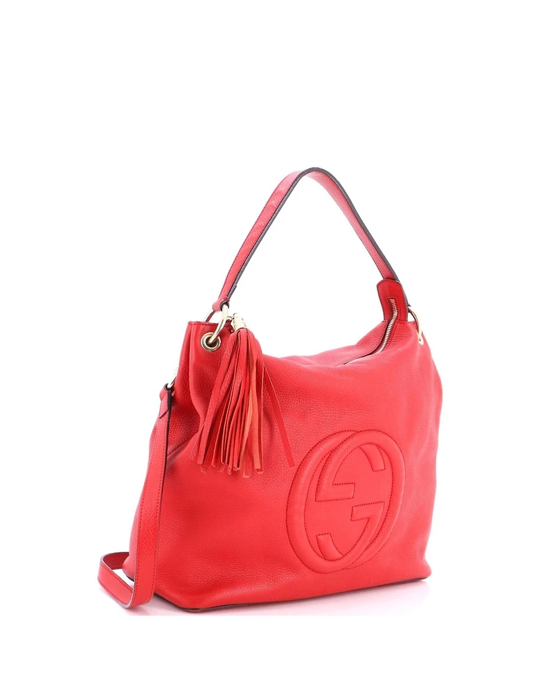Pre-Owned Gucci Large Soho Convertible Hobo Leather
