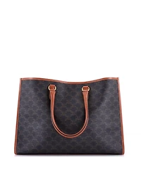 Pre-Owned Celine Horizontal Cabas Tote Triomphe Coated Canvas