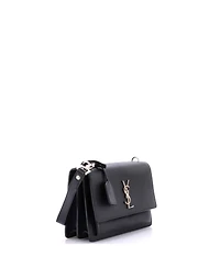 Pre-Owned Saint Laurent Medium Sunset Satchel Leather