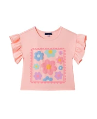Andy & Evan Toddler Girls 2T- 6 Jersey Ruffle Tee