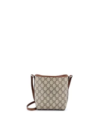 Pre-Owned Gucci Nano Gg Emblem Bucket Bag Gg Coated Canvas