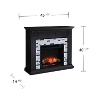 Augusta Home Drovling Marble Electric Fireplace