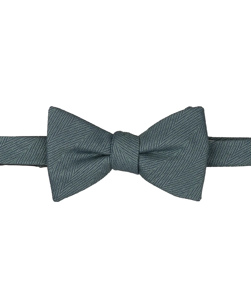 Alfani Men's Atlas Chevron Solid Pre-Tied Bow Tie and Pocket Square, 2-Piece Set