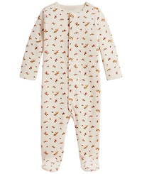 Polo Ralph Lauren Baby Girls' Floral Velour Footed Coverall