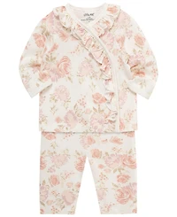Little Me Baby Girls' Long-Sleeve Top and Pants, 2-Piece Set