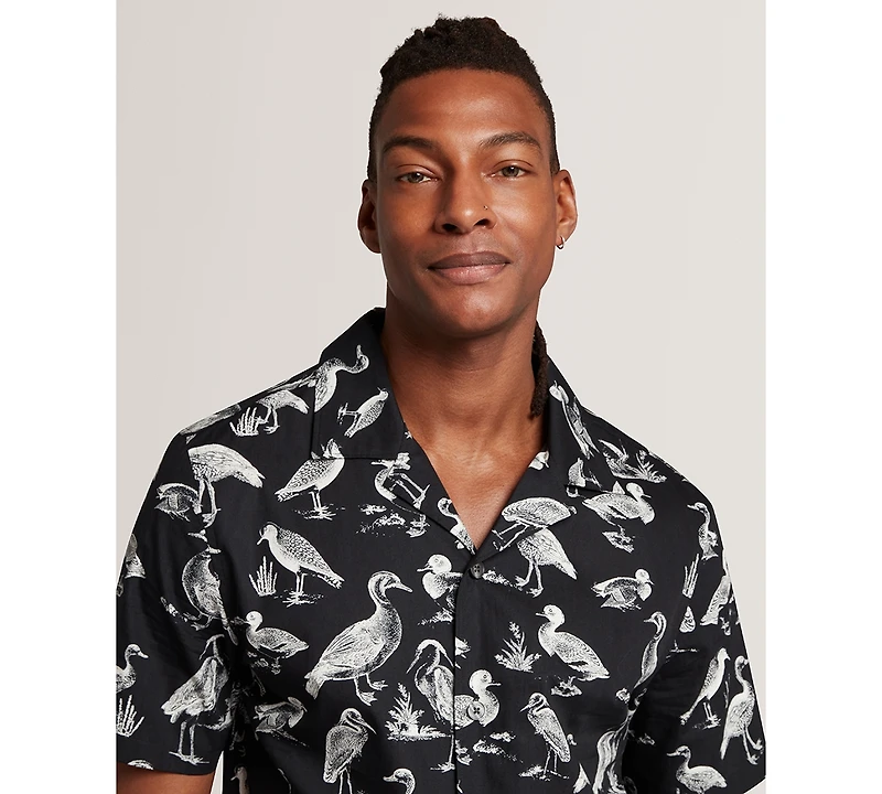 Ted Baker Men's Yamal Regular Duck Print Shirt