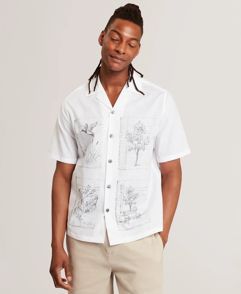 Ted Baker Men's Gallagr Regular-Fit Box Print Shirt