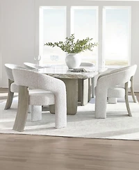 Bernhardt Arcadia 7-Piece Faux Stone Dining Set