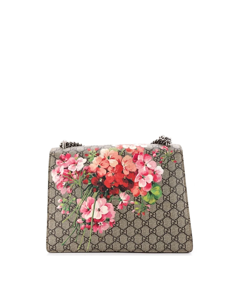 Pre-Owned Gucci Medium Dionysus Bag Blooms Print Gg Coated Canvas