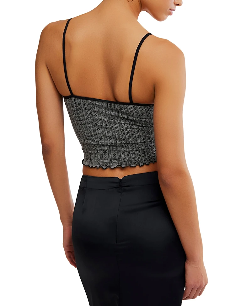 Free People Women's Snap Into it Henley Crop Top