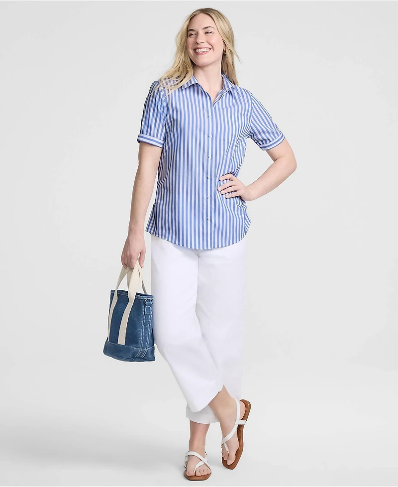 Lands' End Women's Tall Wrinkle Free No Iron Shirt