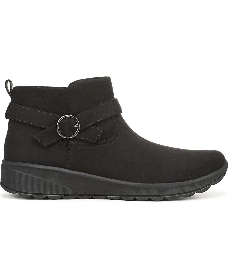LifeStride Women's Guilder Zip Round Toe Short Boots