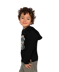 Deux par Little and Big Boy 6-12 Raglan Hooded T-Shirt