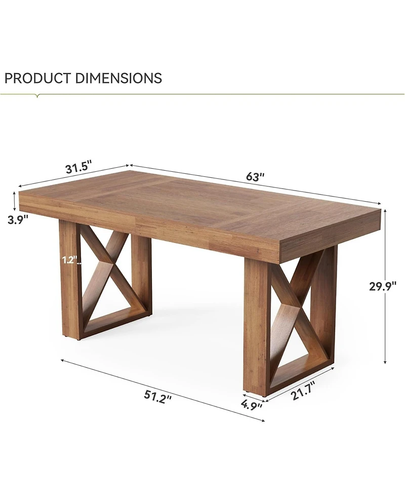 Tribesigns Computer Desk,Simple Thick Appearance,Study Gaming Writing Workstation Executive Office Desk for Home,Study Room,Office