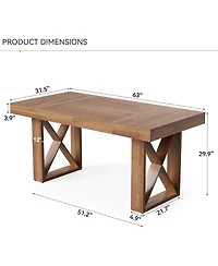 Tribesigns Computer Desk,Simple Thick Appearance,Study Gaming Writing Workstation Executive Office Desk for Home,Study Room,Office