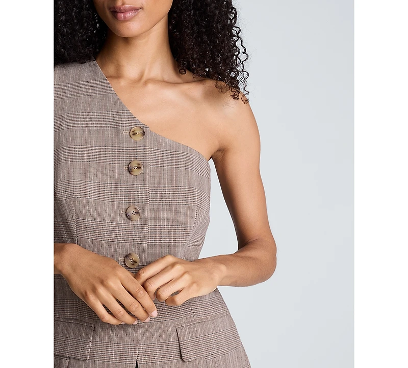 Kenneth Cole Women's One-Shoulder Sleeveless Vest
