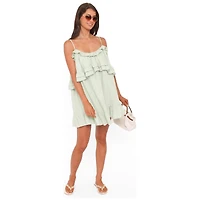 Petal and Pup Women's Angie Ruffle Mini Dress