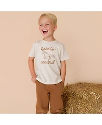 Sweet Wink Little Boys 5-8 Horsin' Around Western Short Sleeve T-Shirt