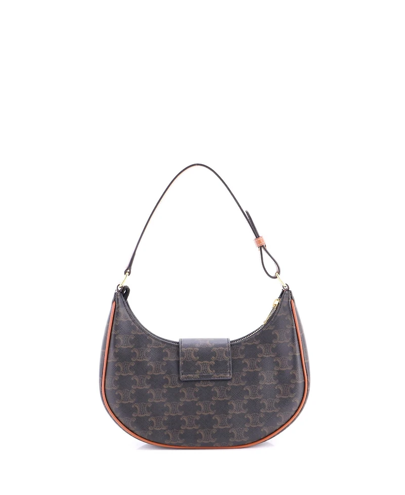 Pre-Owned Celine Ava Triomphe Bag Triomphe Coated Canvas