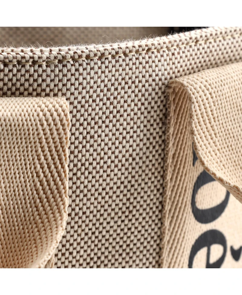 Pre-Owned Chloe Small Woody Tote Canvas with Leather